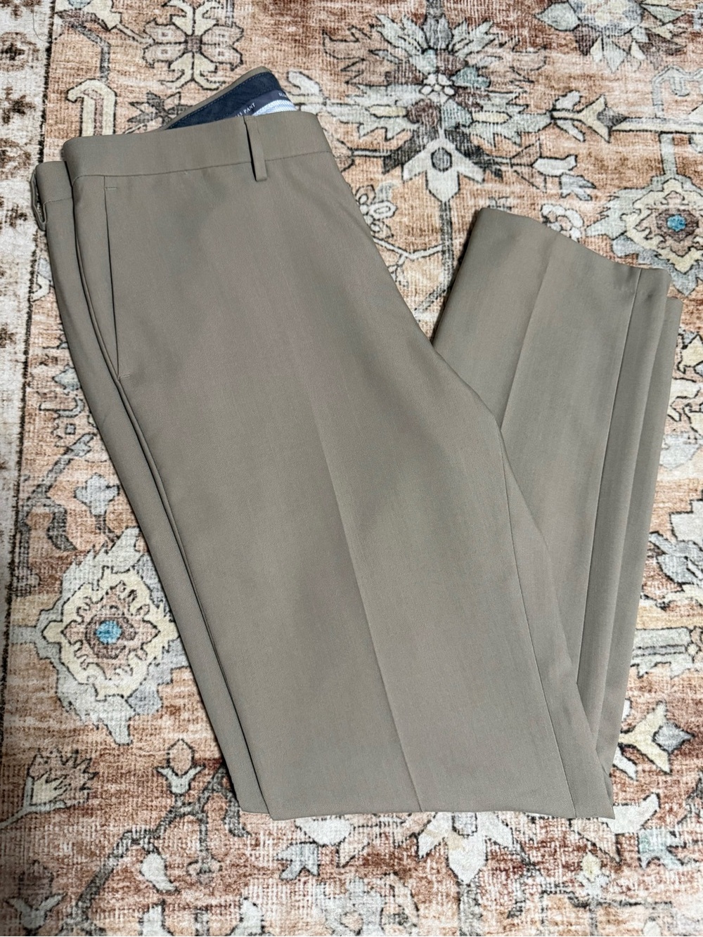 Haggar Men's Dress Pants in Taupe Beige